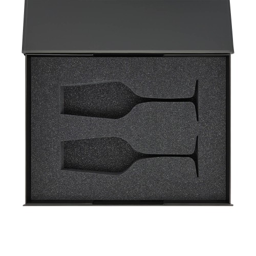 Ложемент под 2 бокала для шампанского (рифленое стекло) в среднюю коробку-трансформер (арт. 695721)