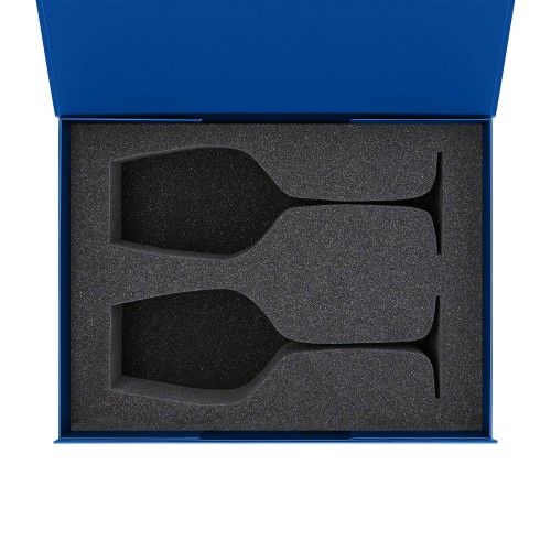 Ложемент под 2 бокала для вина (рифленое стекло) в среднюю коробку-трансформер (арт. 695721)