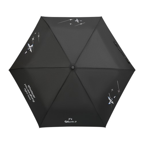 Зонт складной Филтон (Filton), черный с системой безопасности (Safety System)