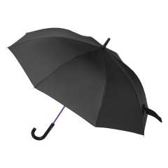 Зонт-трость Квантум (Quantum), черный/фиолетовый