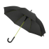 Зонт-трость Квантум (Quantum), черный/салатовый