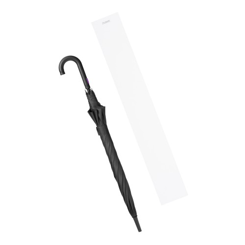 Зонт-трость Quantum, черный/фиолетовый