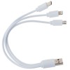 Кабель USB 3 в 1 (Micro, Type-C, Lightning) Белый 6011.07 Кабель USB 3 в 1 (Micro, Type-C, Lightning) Белый 6011.07