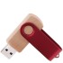 Флешка TWIST WOOD COLOR Светлое дерево с красным 4014.31.03.16ГБ3.0