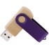 Флешка TWIST WOOD COLOR Светлое дерево с фиолетовым 4014.31.11.8ГБ