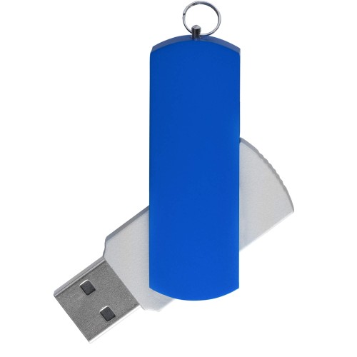 Флешка ELEGANCE COLOR Серебристая с синим 4026.06.01.32ГБ3.0