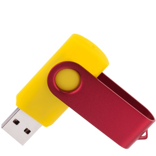 Флешка TWIST COLOR MIX Желтая с красным 4016.04.03.32ГБ3.0