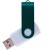 Флешка TWIST WHITE COLOR Белая с зеленым 4015.02.4ГБ