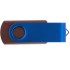 Флешка TWIST WOOD COLOR Темное дерево с синим 4014.32.01.8ГБ