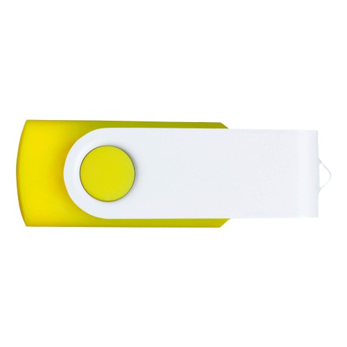 Флешка TWIST WHITE COLOR Желтая с белым 4015.04.07.8ГБ