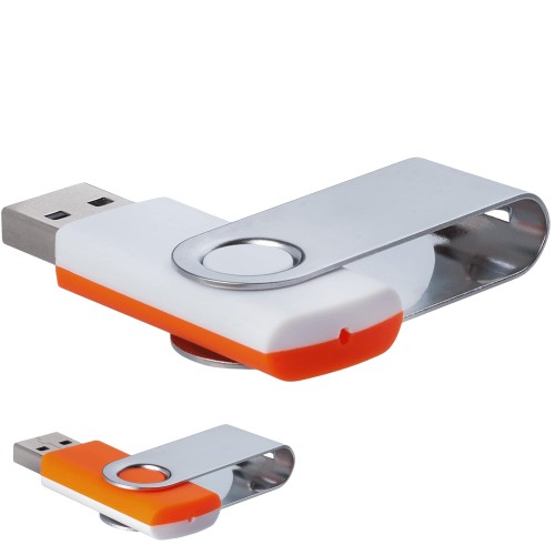 Флешка TWIST MIX Бело-оранжевая 4012.07.05.8ГБ