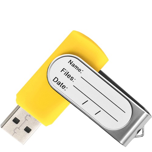 Флешка TWIST STICKER Желтая 4110.04.16ГБ