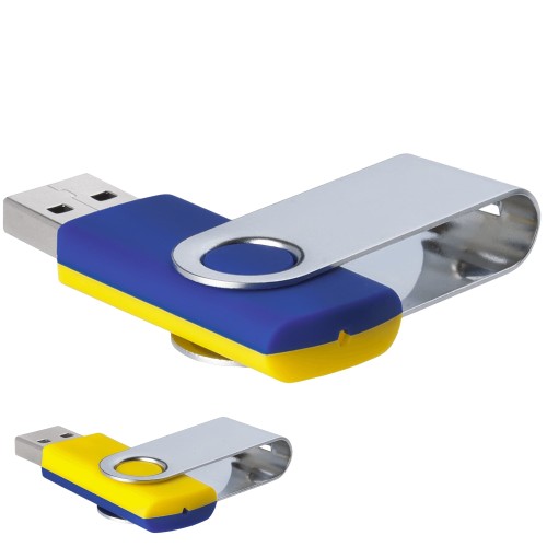 Флешка TWIST MIX Сине-желтая 4012.01.04.64ГБ