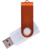 Флешка TWIST WHITE COLOR Белая с оранжевым 4015.05.8ГБ