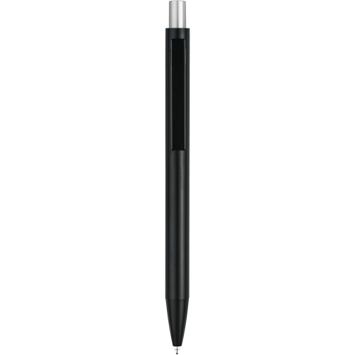 Ручка OKS MIRROR Черная с серебристым 1140.06