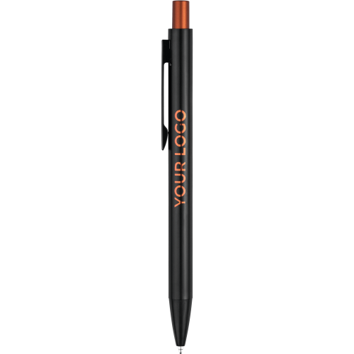 Ручка OKS MIRROR Черная с оранжевым 1140.05