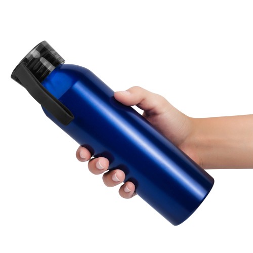 Бутылка для воды VIKING BLUE 650мл. Синяя с черной крышкой 6140.08