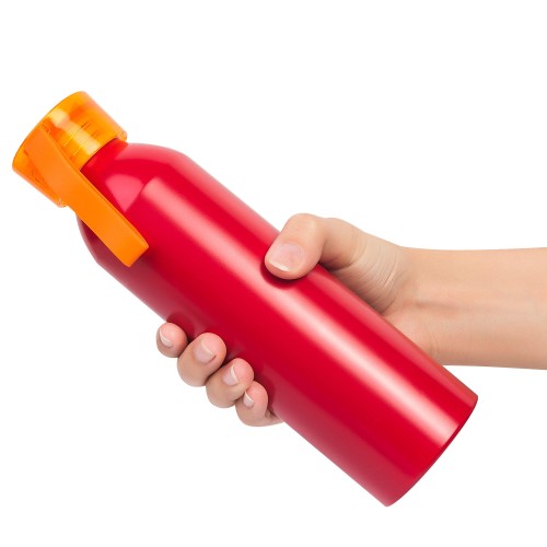 Бутылка для воды VIKING RED 650мл. Красная с оранжевой крышкой 6144.05
