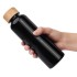 Бутылка для воды BAMBOO PET 550мл. Черная 6264.08