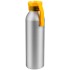 Бутылка для воды VIKING SILVER 650мл. Серебристая с желтой крышкой 6141.04