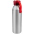 Бутылка для воды VIKING SILVER 650мл. Серебристая с красной крышкой 6141.03