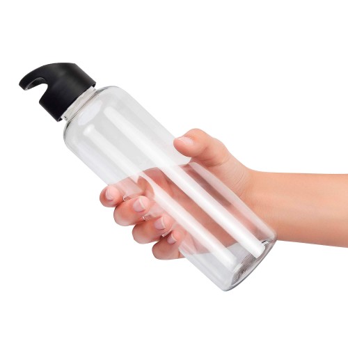 Бутылка для воды MINI BINGO 550мл. Прозрачная с черным 6271.20.08