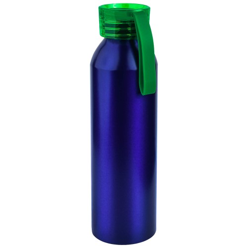 Бутылка для воды VIKING BLUE 650мл. Синяя с зеленой крышкой 6140.02