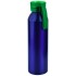 Бутылка для воды VIKING BLUE 650мл. Синяя с зеленой крышкой 6140.02