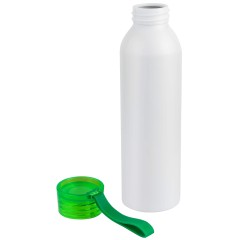 Бутылка для воды VIKING WHITE 650мл. Белая с салатовой крышкой 6143.15