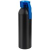 Бутылка для воды VIKING BLACK 650мл. Черная с синей крышкой 6142.01