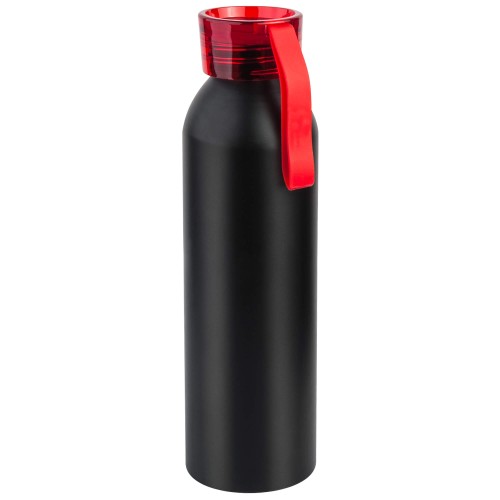 Бутылка для воды VIKING BLACK 650мл. Черная с красной крышкой 6142.03