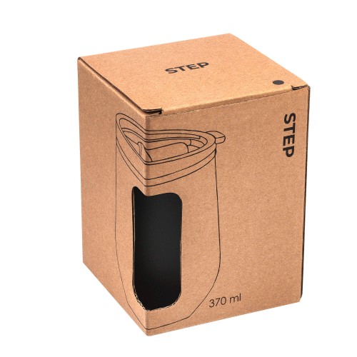 Термокружка (кофер) STEP 370мл Черная 6302.08