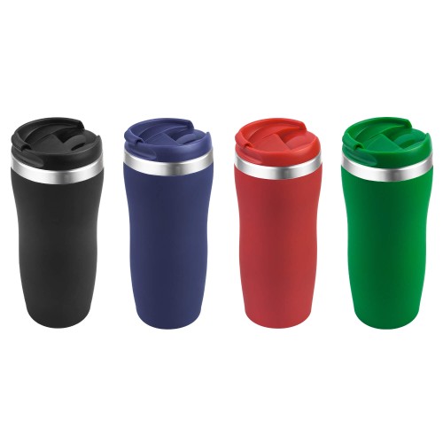 Термокружка SLIM SOFT COLOR 350мл. Черная 6030.08