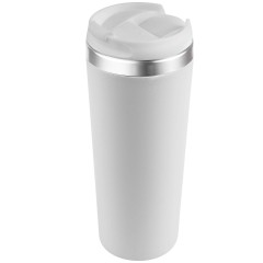 Термокружка KOMO PUDRA 420мл. Белая с белой крышкой 6062.07