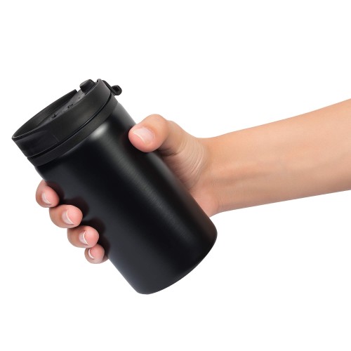 Термокружка CONFETTI 300мл. Черная полностью 6020.88 (только под гравировку)