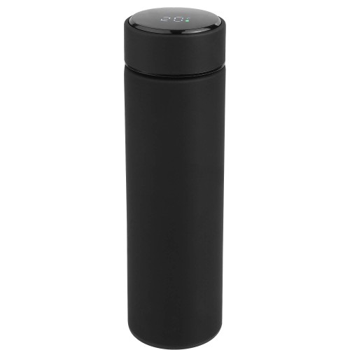 Термос TIM SOFT с индикатором температуры 420мл. Черный 6400.08