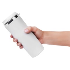 Термокружка KOMO PUDRA 420мл. Белая с белой крышкой 6062.07