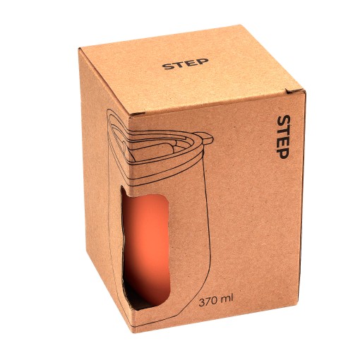 Термокружка (кофер) STEP 370мл Оранжевая 6302.05