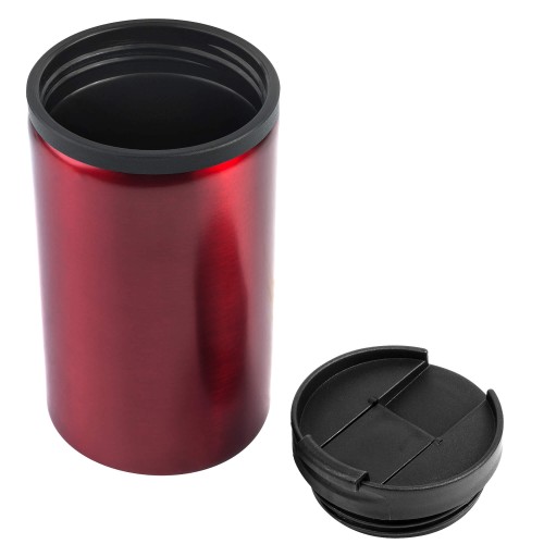 Термокружка CONFETTI 300мл. Красная с черной крышкой 6020.03