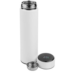 Термос TIM SOFT с индикатором температуры 420мл. Белый 6400.07