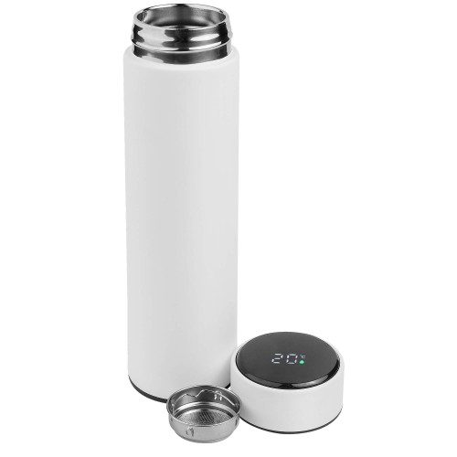 Термос TIM SOFT с индикатором температуры 420мл. Белый 6400.07